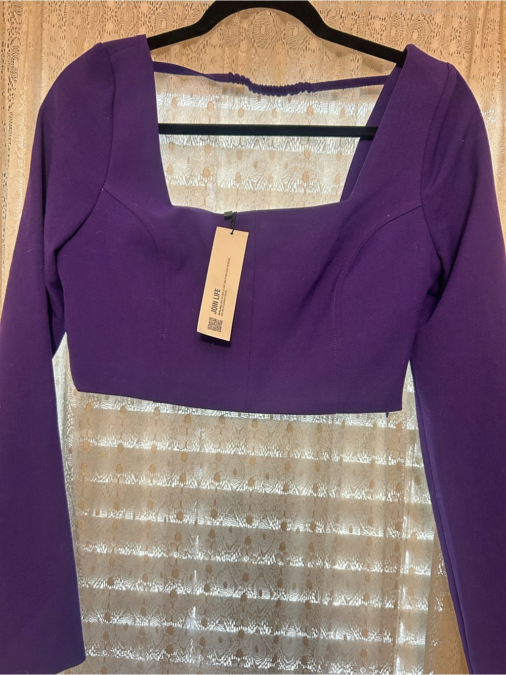 New Zara long sleeved crop top
